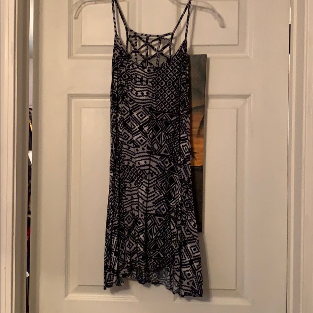 Spaghetti strap dress with cute back